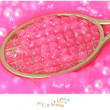 48 шт. 19 см DIY Мини ПВХ ракетка для бадминтона для детей пушистая форма слизи Хрустальный комплект для почвы прозрачный слизи поплавок шпатлевка кремовая клавиатура d11