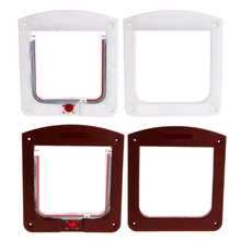 4 способ Pet Cat Котенок щенок маленький замок входа для животных запираемый безопасный заслонка Дверь ворота W215