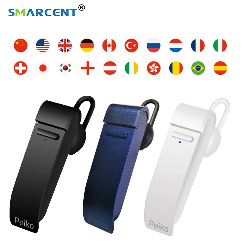 

New Intelligent Multi-Language instant speech translator voice with Wireless bluetooth earphone traductor simultaneo for Meeting