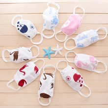 1 шт., милая, повседневная, высококачественная, хлопковая, противопылевая, популярная, детская маска для лица, не флуоресцентная