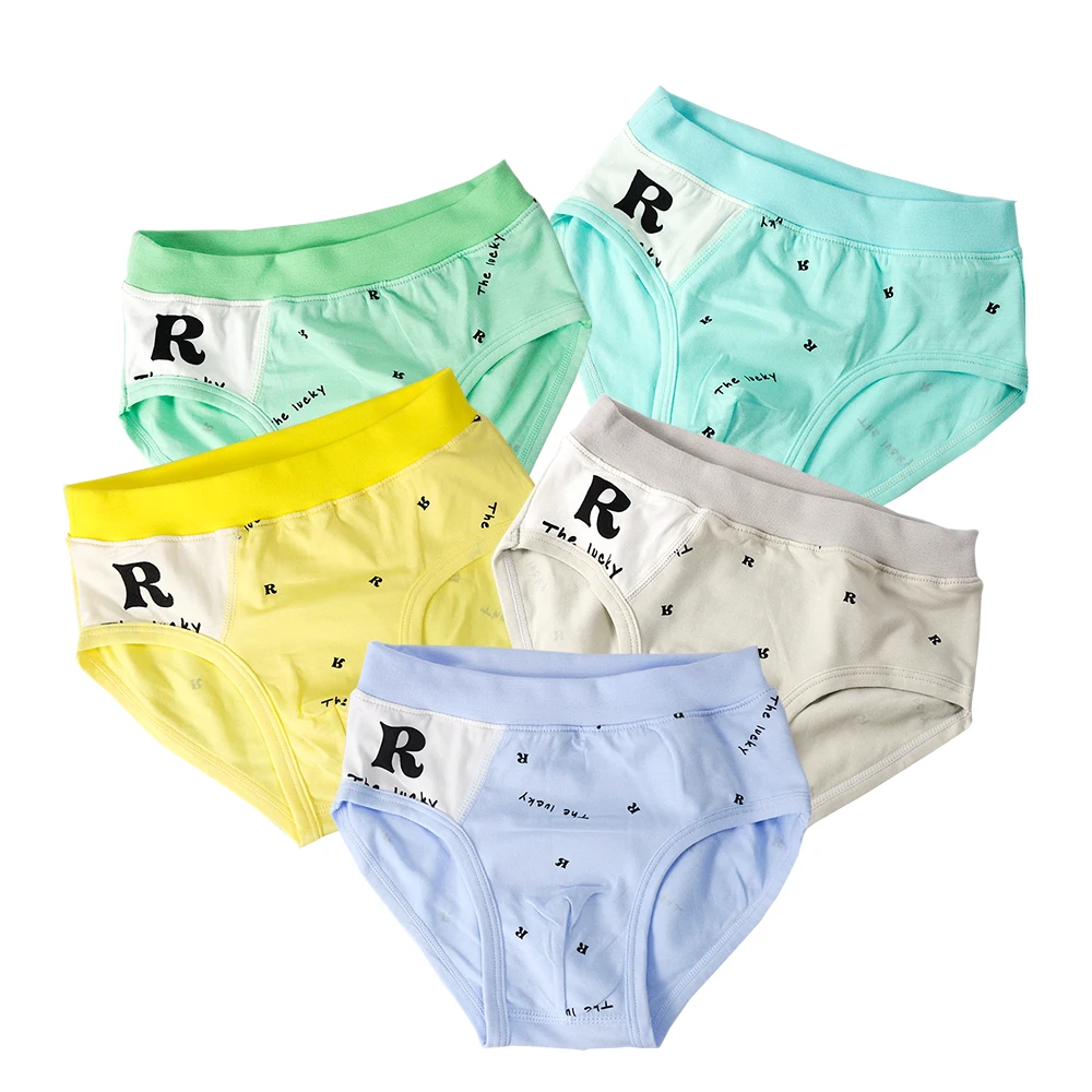 

5 Pcs/lot Soft Cotton Kids Brief Cotton Baby Children's Underwear for Kid Panties Boys Briefs Holidays Birthdays Gift 2-11T