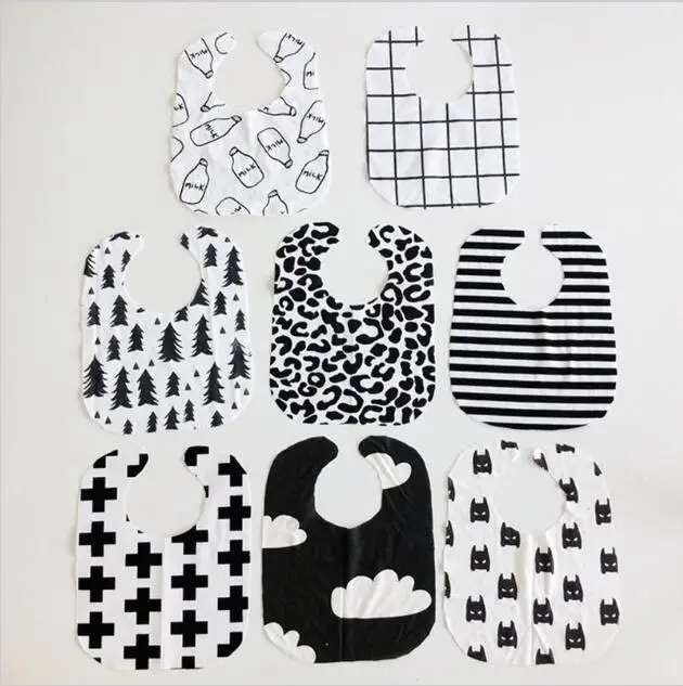 

Burp Cloths Milk Bottle Batman Clouds Cross Pattern Baby Bibs Towel Cotton Newborn Infant Waterproof Feeding Saliva Towels