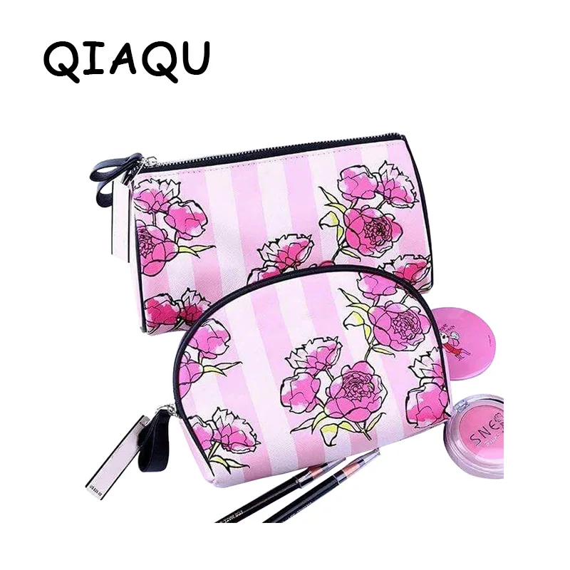 

QIAQU Hot Cosmetic Bags High Quality Makeup Bags Travel Organizer Necessary Beauty Case Toiletry Bag Make up Box for Beautician