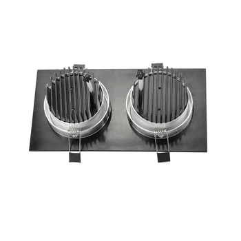 

4pcs Double Head Cree Led Square Led Downlight 20w Led Cob Recessed Ceiling Down Light Lamp For Home