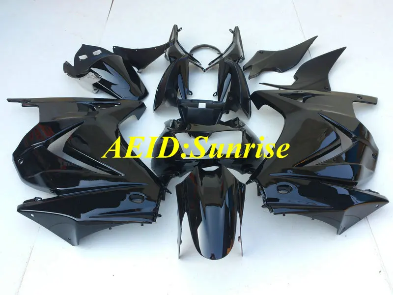 

Injection mold Fairing kit for KAWASAKI Ninja ZX250R 08 09 10 12 ZX 250R EX250 2008 2012 ABS Gloss black Fairings+gifts KF42