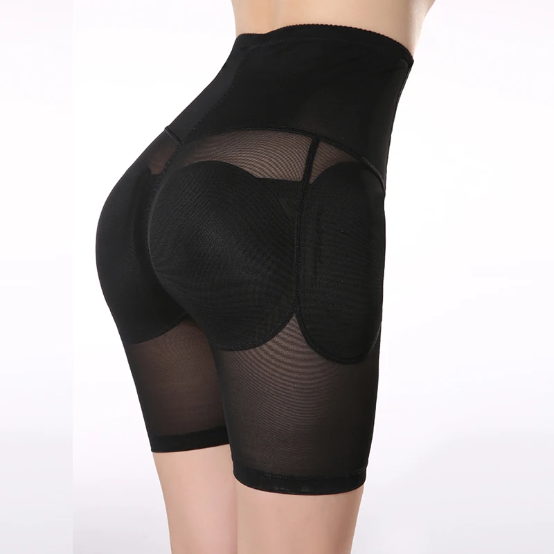 Najtaniej Plus rozmiar S XXL czarny bielizna z wypełniaczem kobiet Hip Enhancer wysokiej zwężone kontrola brzucha Butt Lifter majtki Shapewear