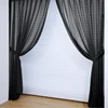 Black Curtains Solid Voile for Living Room Window Bedroom Kitchen Tulle Sheer Fabrics Cortinas Rideaux Eyelets T&184 #30 ► Photo 2/6