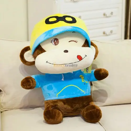 Fancytrader 2105 New Cute High Quality Monkey Toy 43'' 110cm Giant Plush Stuffed Monkey Gift, 3 Colors, Free Shipping FT90492