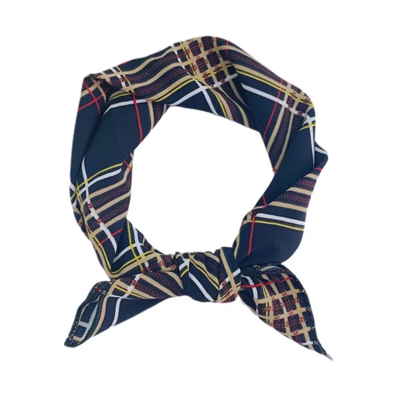 55x55 см принт дикий маленький квадратный шарф модные декоративные шарфы Имитация Шелковый головной платок Женская широкая головная повязка - Цвет: NO.32