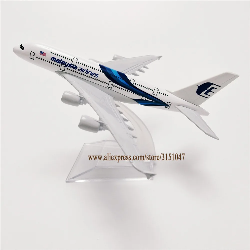 

Alloy Metal Blue Air Malaysia Airlines A380 Airplane Model Malaysia Airbus 380 Airways Plane Model Aircraft Kids Gifts 16cm