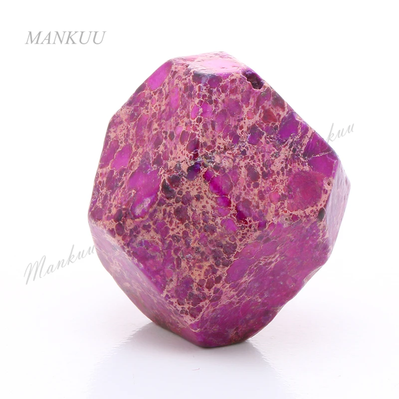 

Faceted Purple Stone Jaspers Beads Irregular Shape Natural Stone Loose Beads with Hole Design DIY Jewelry Findings DXT01820