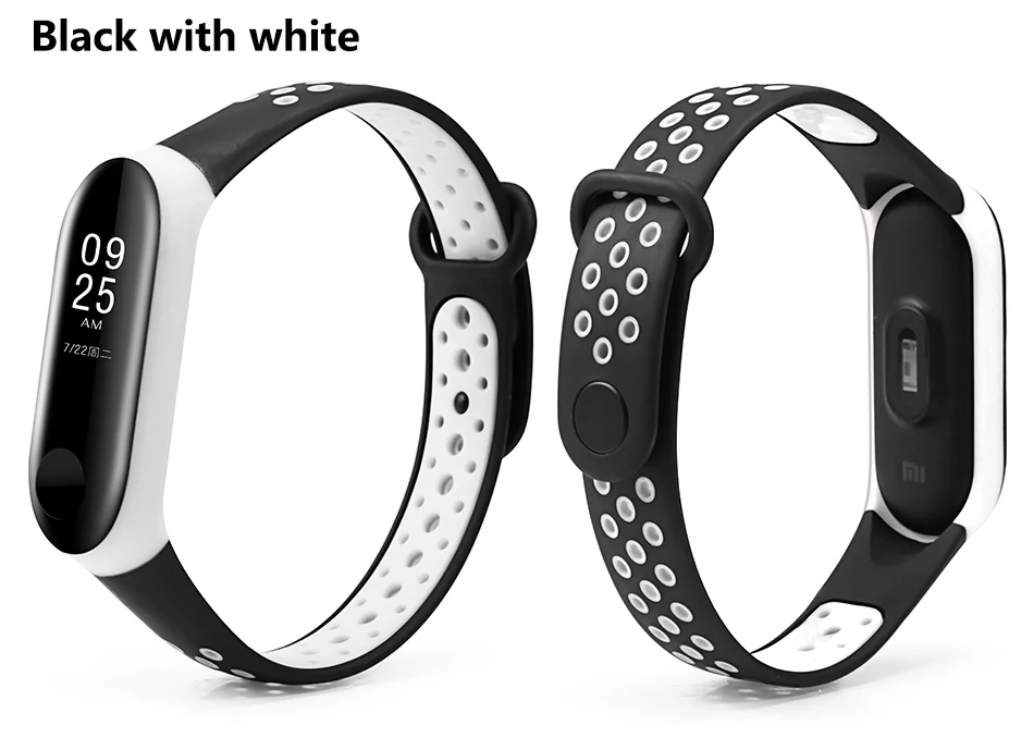 Black with white