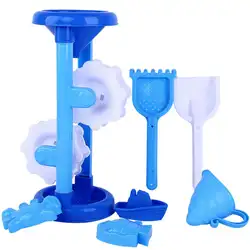 Shaunyging #4026 7 шт. песок детские игрушки пляжа замок ведро лопату грабли воды инструменты для детей