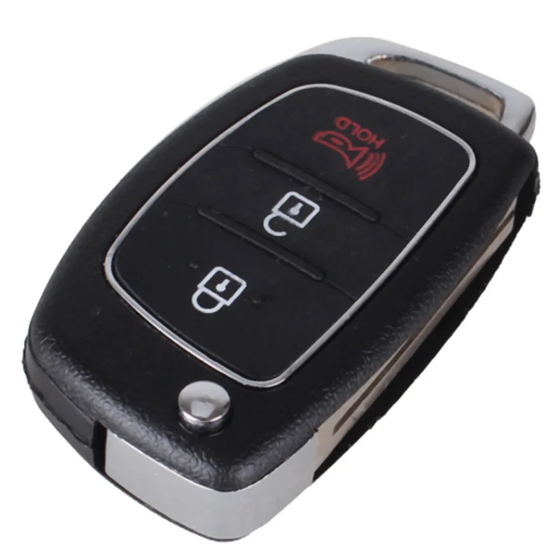 

NEW-3 Buttons Flip Folding Remote Key Fob Shell Case For Mistra Hyundai Hb20 Santa Fe Ix35 Ix45 Accent I40