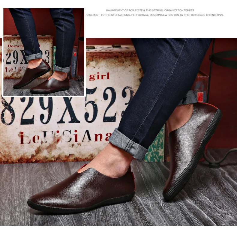YATNTNPY/Удобная мужская повседневная обувь; Мужская обувь из мягкой кожи; Переносные мокасины; обувь для вождения на плоской подошве; слипоны; sapatos masculino
