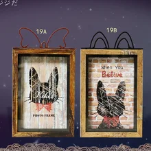 Горячее предложение! Распродажа! 2 шт./лот Волшебная кошка деревянная настенная коробка для хранения мелочей настольная рамка для фотографий деревянная фоторамка набор креативный подарок
