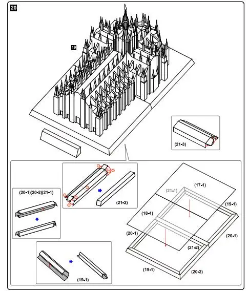 DIY Италия Миланский соборный Крафт Бумажная модель 3D архитектурное здание DIY образовательные игрушки ручной работы игра-головоломка для взрослых