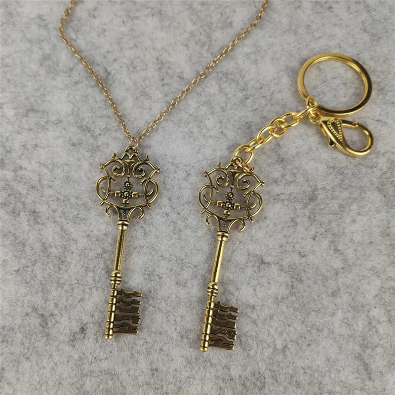 The Nutcracker and The Four Realms Clara Necklace Mysterious Key Necklace Keyrings Cosplay Prop