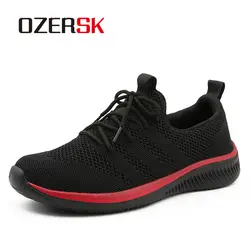 Озерске 2019 бренд Для мужчин повседневная обувь дышащие туфли на шнуровке обувь для ходьбы легкий удобная сетчатая обувь для мужчин Размеры