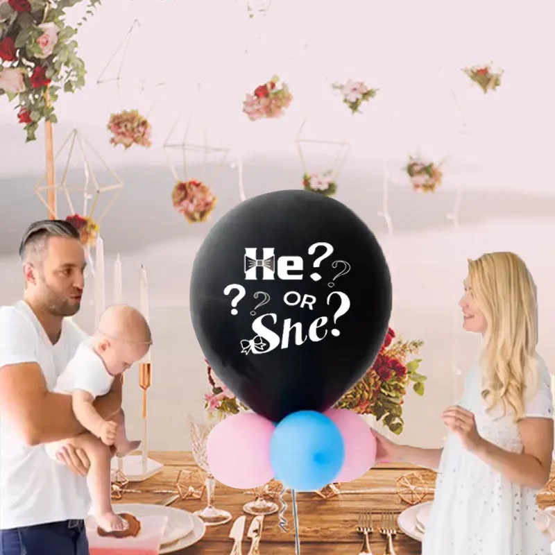 36 дюймов Пол выявить конфетти воздушные шары вечерние поставки Baby Shower украшения из фольги для воздушных шаров, Пол раскрыть мальчик или девочка S6XN