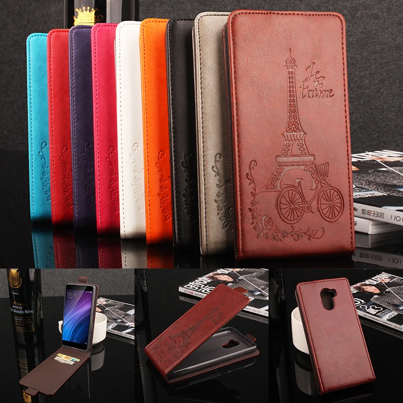 

Xiaomi Redmi 4 Flip Case Fashion Colorful Flip Leather Cover Case for Xiaomi Redmi 4 Magnetic Vertical Back Cover Phone Case