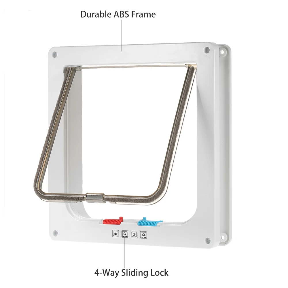 4 типа закрытия дверь для животных W/Электронные выключатели Держите дом двери закрыты, но позволяет вашему питомцу go внутрь или наружу свободно для кошек и собак