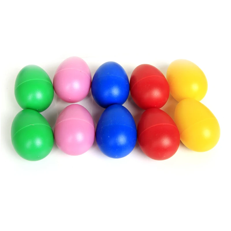 

music instruments colorful plastic toy eggs sand eggs
