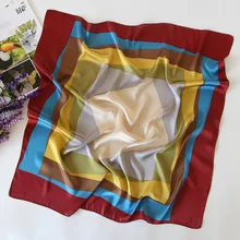 Для женщин платок дамы платок девушка шейный платок оголовье цветочный узор карман квадратный платок mgg024