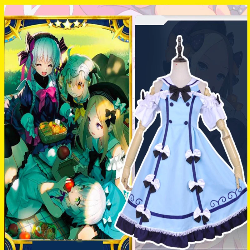 Game Fate Grand Order Cosplay Costumes Saber Joan of Arc Lolita Dress Costume Halloween Carnival Party Women |