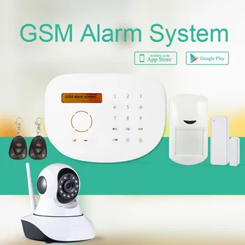 

433mhz Touchpad mobile APP remote control GSM burglar alarm support smart zone function