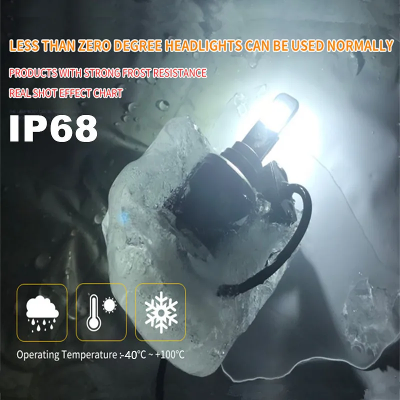 2 шт. X70 H4 H7 H1 9005 9006 автомобильная светодиодная лампа для фары H11 H8 D1S D2S D4S hp светодиодный светильник чип 120 Вт 15600LM и противотуманных фар с возможностью креативного освещения 6000K