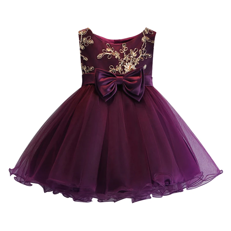 

0-2 y New Baby Girls Dress embroidery sleeveless Princess Dress Kids Clothes Children Dresses For Toddler baby Birthday costume
