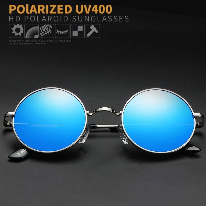 Dokly-New-Fashion-show-style-glasses-real-Polarized-sunglasses-vintage-sunglass-round-sunglasses-UV400-Black-lens (4)