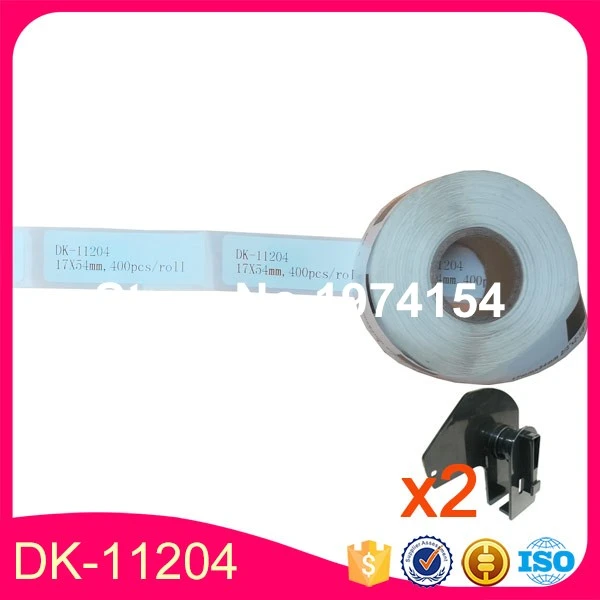 100 x Rolls Brother Compatible Labels DK-11204, label size:17 x 54mm, DK 11204, DK 1204 Adhesive Sticker Label