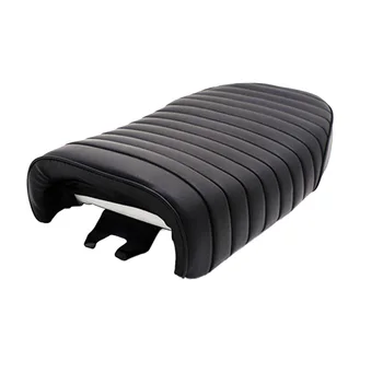 

Motorcycle Retro Seat Vintage Flat Brat Seat Cafe Racer Saddle Scramble For Honda CB350 400 500 CB750 Soft Leatherette