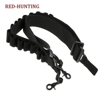

Tactical 20 Shotgun Shell Holder 12 Gauge Ammo Holder Outdoor Airsoft Hunting Two Point Gun Sling