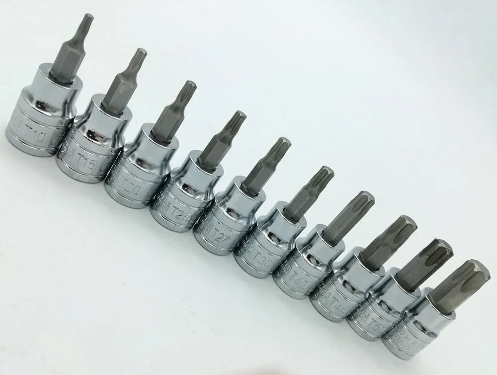 Allen Sockets Key Bits 3//8/" Drive Socket Wrench Head 2mm 9pcs CRV Hex 10mm