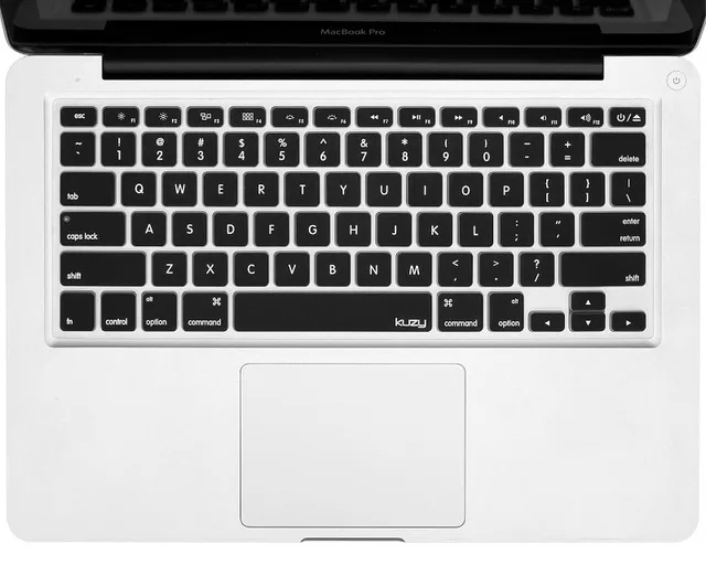Английская силиконовая крышка клавиатуры США для Apple Macbook Air Pro retina 13 15 17 защитные наклейки для mac book ноутбук пленка - Цвет: Black