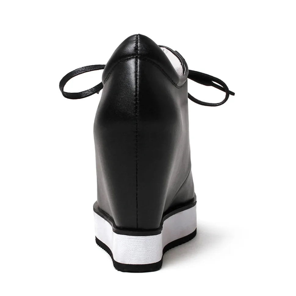 Mocassins Chaussures 34 De Cales Femmes Casual La Plus blanc Cuir Hauteur Appartements Wedge Marche 40 Croissante Noir Plates Taille Véritable rouge En TwTtqI8