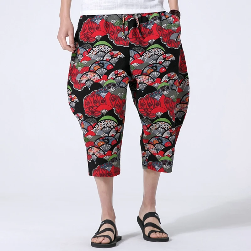 New Japan Style Comfortable Loose Male Kimono Harem Trouser Men Fashion