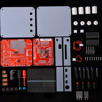 

DSO138 Mini Digital Oscilloscope DIY Kit SMD Parts Pre-soldered Electronic Learning with Acrylic Transparent Case