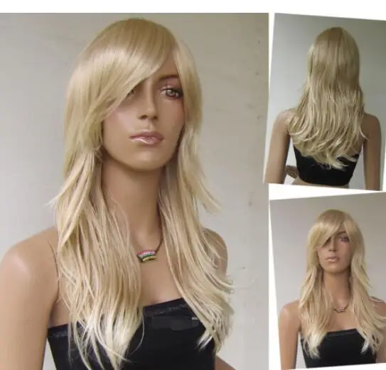 

Long Dark Blonde Flip Curly Cosplay Party Hair Wig >>>> Free shipping