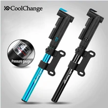Coolchange Mini Aluminum Alloy Bicycle Pump Portable Pump Cycling Inflator MTB Bike Inflatable Air Pump Cycling Accessories