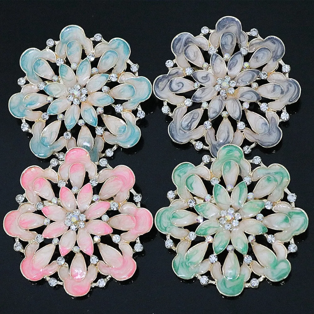 Free shipping new fashion 71mm large flower pins for women charms