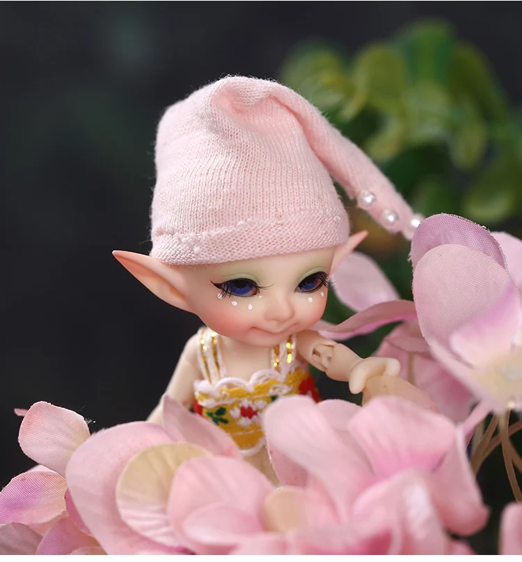 Frete Grátis Fairyland Realpuki Pupu Bjd Boneca 1 - 13 Rosa Sorriso Elfos Brinquedos fl 10 Frete grátis fairyland fl realpuki pupu bjd