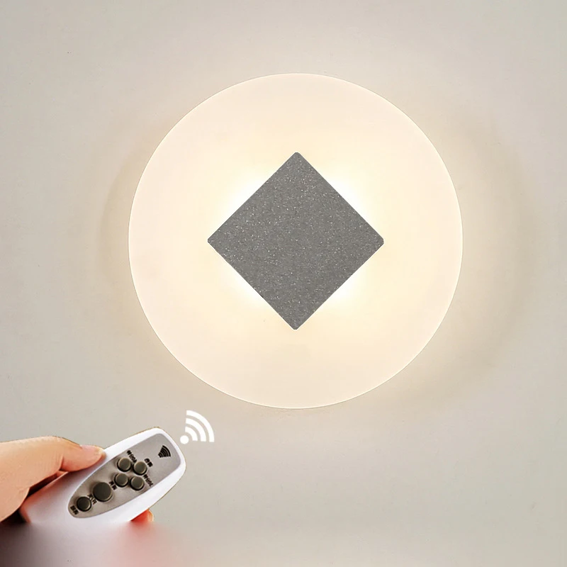 

Wall Lamps remote control wall light Dimming Wall lamp Dimmable Night Light Loft wall sconces Living room bedroom bedside lamp