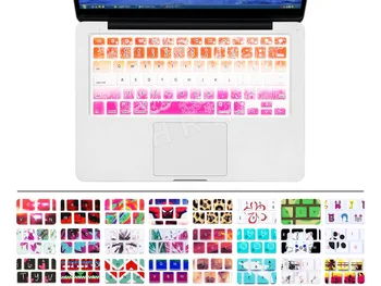 

Laptop Keyboard Skin Protector Cover Film Guard Silicone For All Apple Macbook Pro Air Retina 13 15 17 1Pc Rainbow Rose Pattern