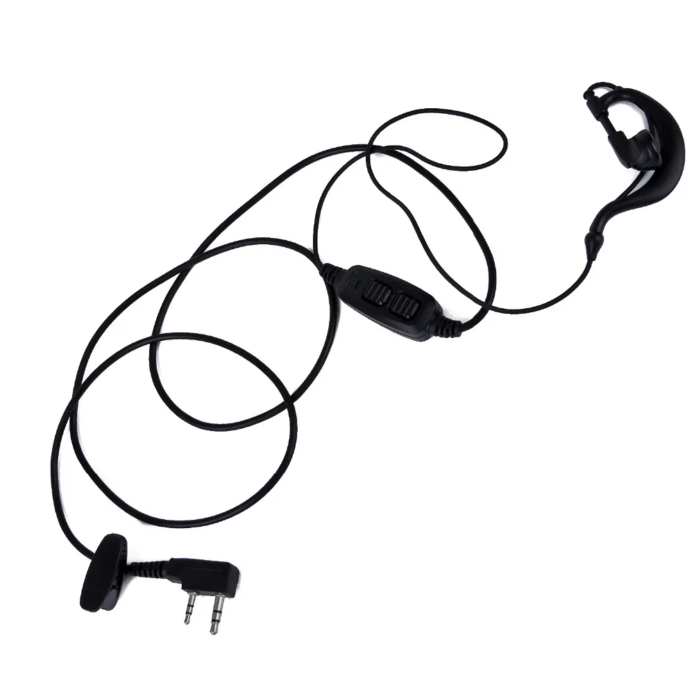 UV 82 accessories original dual PTT headset earpiece with mic for BAOFENG UV 82 UV82L UV 89 2
