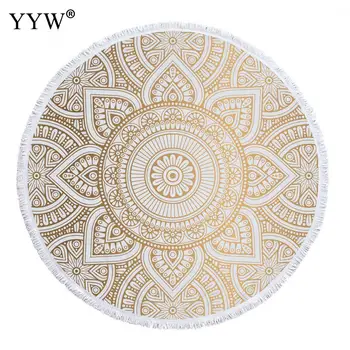 

Round Beach Towel Toalla Playa Grande Tapestry Picnic Blanket Portable Outdoor Beach+Towels Boho Style Strandlaken Swim Towel