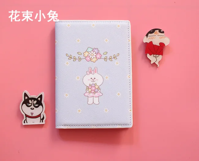 Южнокорейская мультфильм небольшой свежий Отпечатано паспорт Защитная крышка водонепроницаемый паспорт сумка-кошелек держатель для карт карты бумажник - Цвет: NO.4